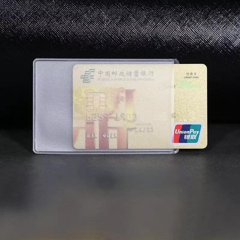 1/5/10 pçs conjunto de ônibus caso negócio banco id de crédito contêiner protetores titular do cartão pvc transparente passaporte pass cover