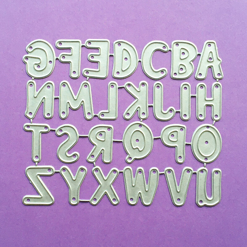Alphabet letters Metal Cutting Dies for Scrapbooking Paper gift Card Making DIY Album craft Die Cut