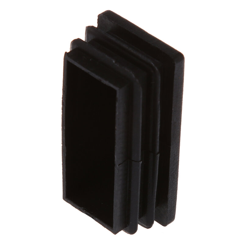 長方形の黒いプラスチックチューブインサート、エンドポーキングキャップ、25x50mm、10個