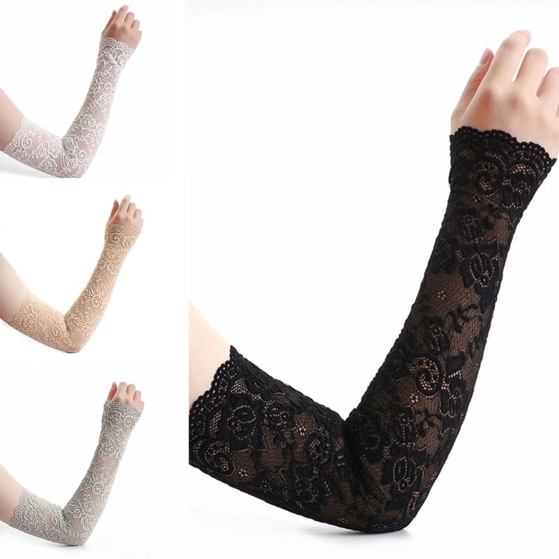 UV per protezione Copertura del braccio in pizzo Maniche copertura del tatuaggio Maniche raffreddamento per sport atletici