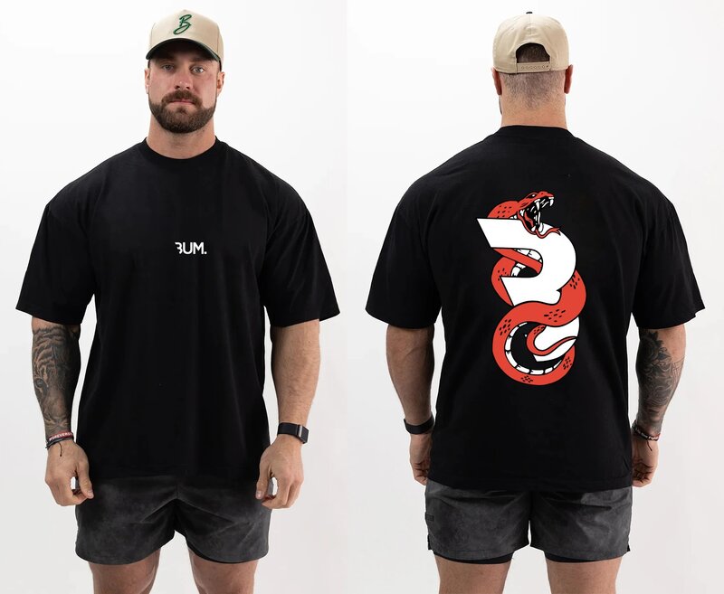 Joggers lato Thavage muskularne CBUM męskie koszulki sportowe na co dzień T-Shirt z okrągłym dekoltem siłownia bieganie kulturystyka z krótkim rękawem