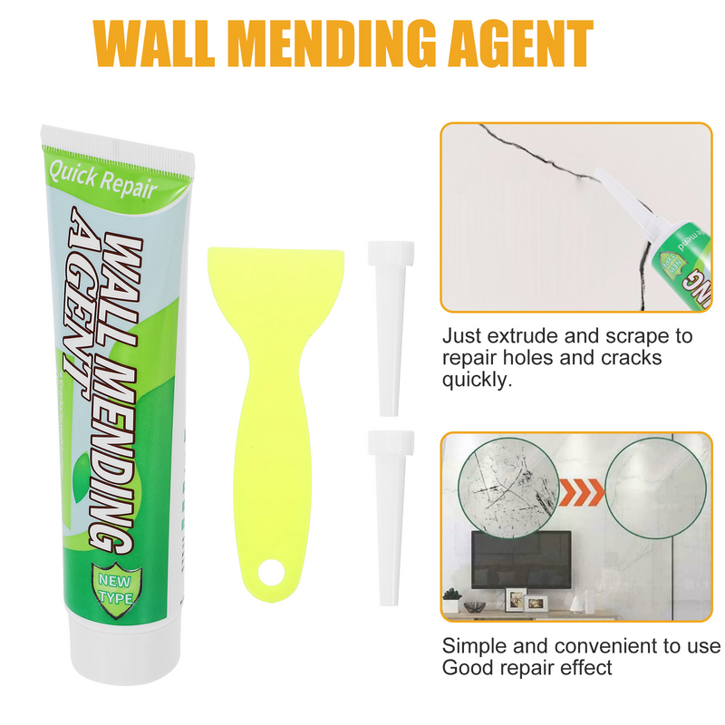 Wall Paint Para Kits Plaster Wall Repair Wall Repair Paste Repair Cream with Nozzle Scraper