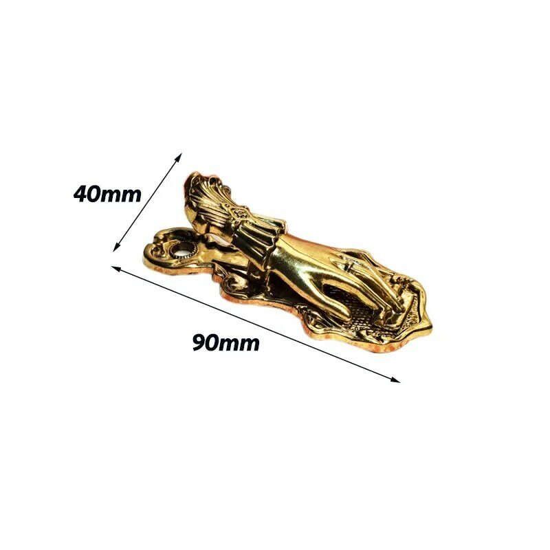 Fromthenon Gold Color Vintage Notebook Clip Hand Shaped Book Clip Metal Gilded Hand Sleeve Book Decoration Storage Clip