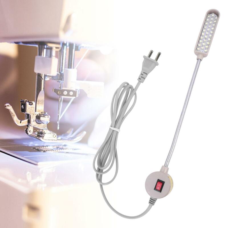 Luz de máquina de coser con Base de montaje magnético, 2W, 30 led, luz de trabajo para manualidades, prensas de taladro, tornos, bancos de trabajo, suministros