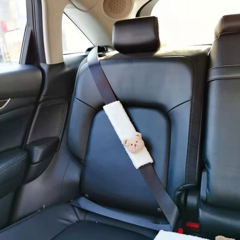 รถความปลอดภัยที่นั่งเข็มขัดเบาะรถเข็นเด็กที่นั่งเข็มขัด Pad สายคล้องไหล่สำหรับเด็กทารก Seatbelt Protector ฝาครอบ Pad