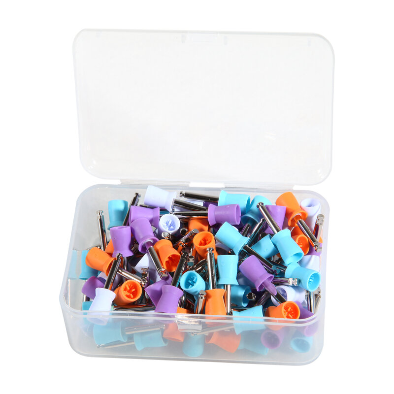 High Quality Nature Rubber disposable Latch type polishing cups 100Pcs/Box