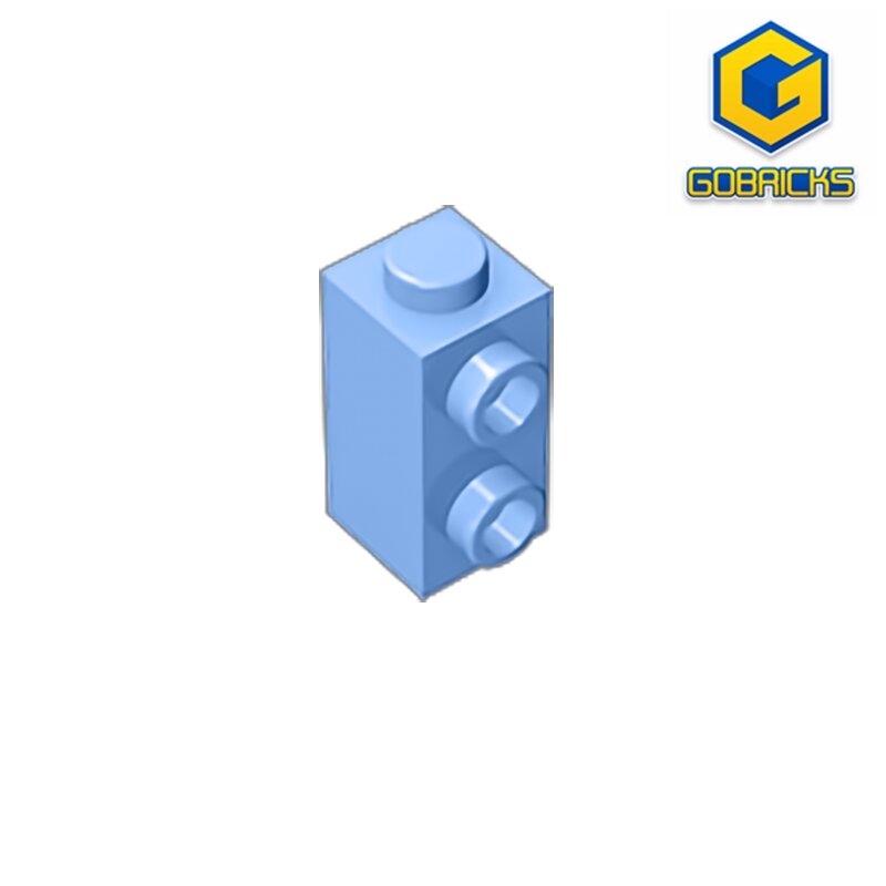 Gobricks 10 pçs moc 32952 1x1x1 2/3 único lado duplo colisão tijolo para blocos de construção peças diy alta-tecnologia peças educacionais brinquedos