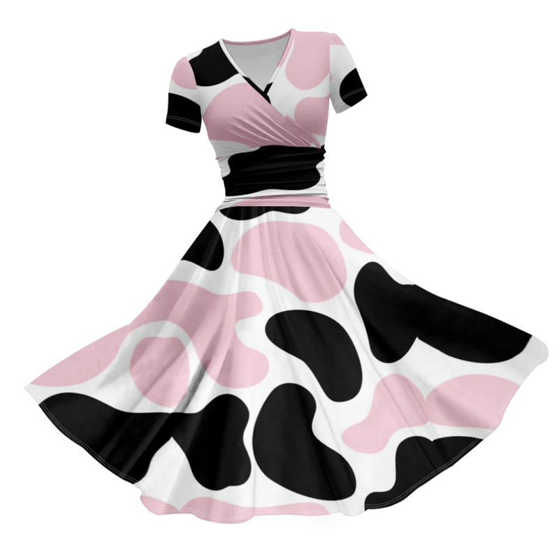 Летнее платье-макси в горошек, модель 2024 года, женские сексуальные роскошные стильные вечерние платья для пляжа, элегантное платье, милые платья для девочек
