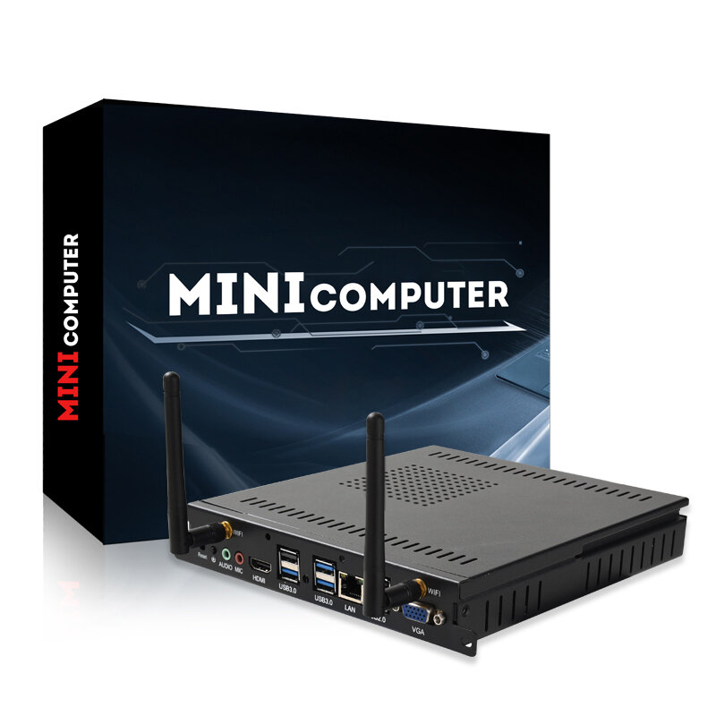 OPS 11 Mini Gaming Computer, Intel Core i7, 2670QM, DDR3, 128GB, 256GB, 4K, 60Hz, HDMI, VGA, Win 10, Linux, Windows 10, Linux