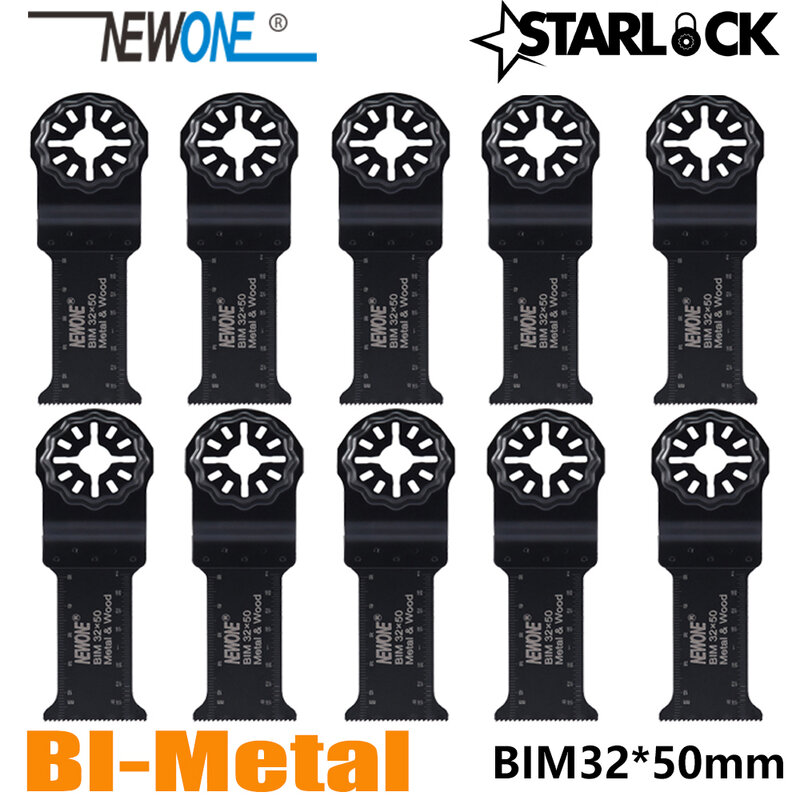 NEWONE STARLOCK BIM32*50mm Long  Saw Blades fit Power Oscillating Tools for Wood Metal Cut Remove Nails and more