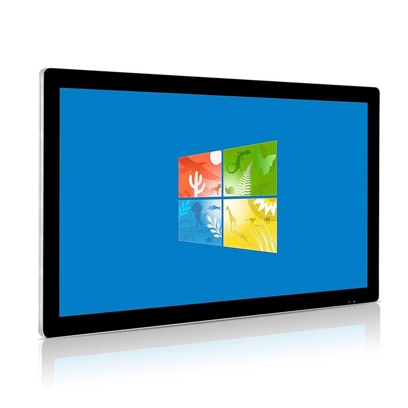 21.5 Inch Industriële Tablet Pc Windows 10, Intel J1900 Quad Core, 4Gb Ram, 64Gb Rom, 10 Punten Multi-Touch Screen, Wifi, Rj45