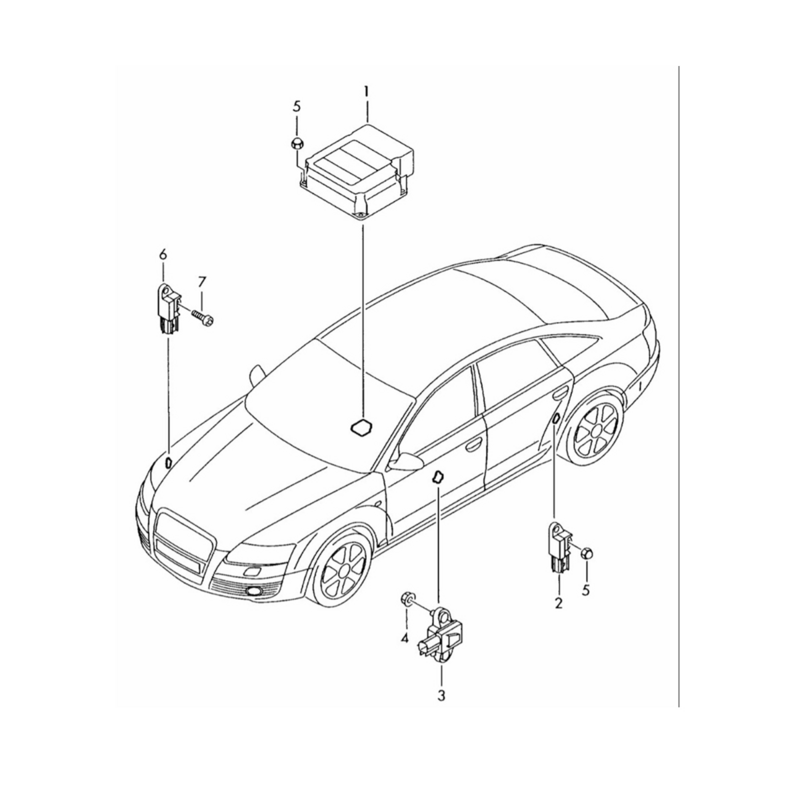 Sensor de Impacto de choque para coche, dispositivo 8E0959651A para Audi A4, S4, B7, A8, S8, 2007, SRS, TTS, A3, S3, Sportback, 2005-2010