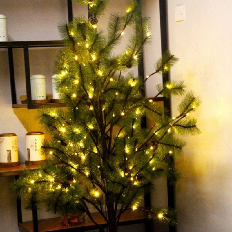 Mini cadena de luces impermeables para exteriores, cadena de luz de Color, Burbuja LED puntiaguda, decoración de Navidad, 4,5 V