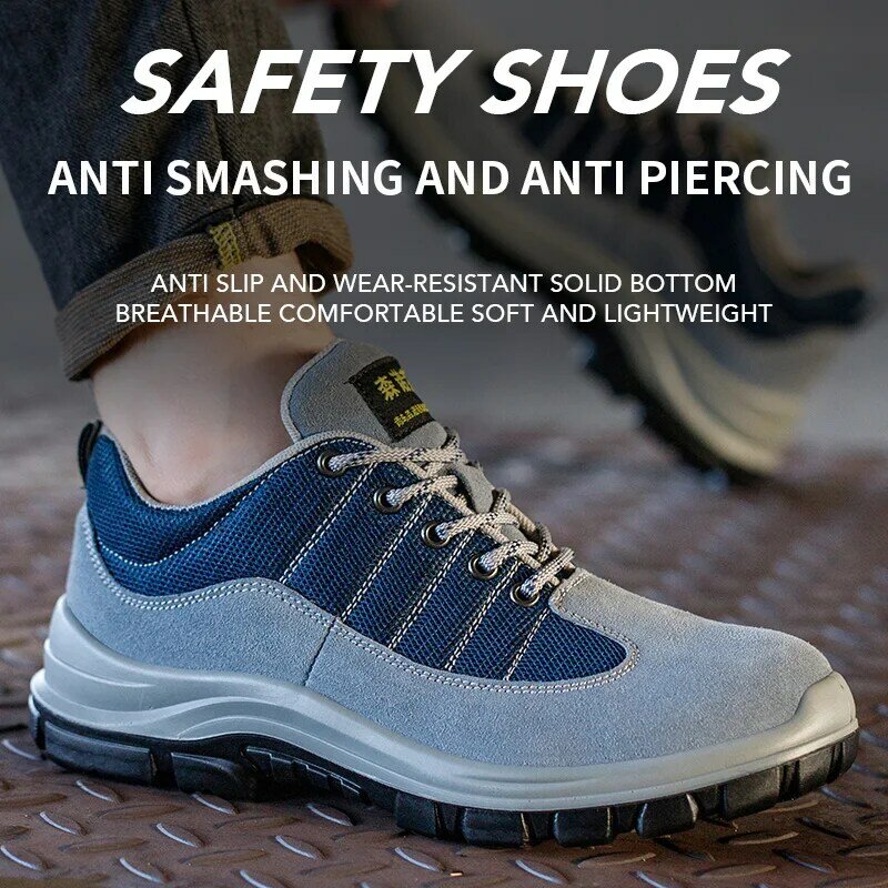 Safety Shoes Men for Work Lightweight Sport Sneakers Steel Toes Free Shipping Industrial Safety Tennis  Original