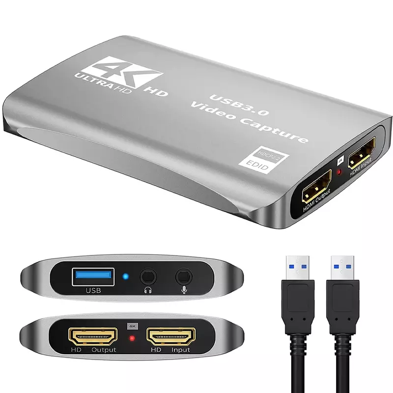 Scheda di acquisizione Video 1080P 60fps USB 3.0 MS2131 scheda di acquisizione compatibile con HDMI Streaming per PS4 5 Nintendo Switch Placa De Captura
