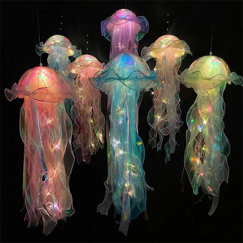 Lámpara de Medusa portátil para decoración de habitación de niña, lámpara de noche para dormitorio, iluminación novedosa, luces de decoración del hogar