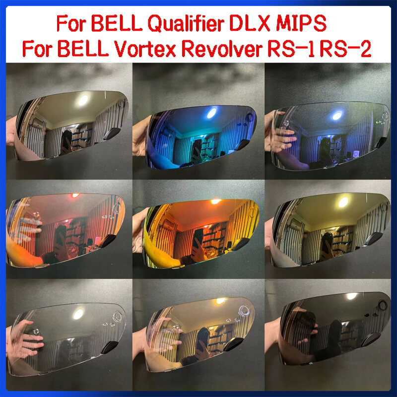 Daszek na kask motocyklowy dla BELL kwalifikator DLX MIPS Anti-scratch UV osłona przeciwwiatrowa okulary do dzwonka wir rewolweru RS-2 RS-1