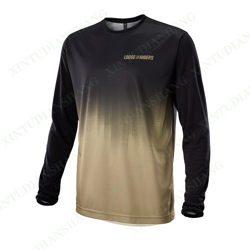Рубашка мужская Свободная с длинным рукавом, кофта для горного велосипеда, выносливость, горнолыжного спорта, 2023