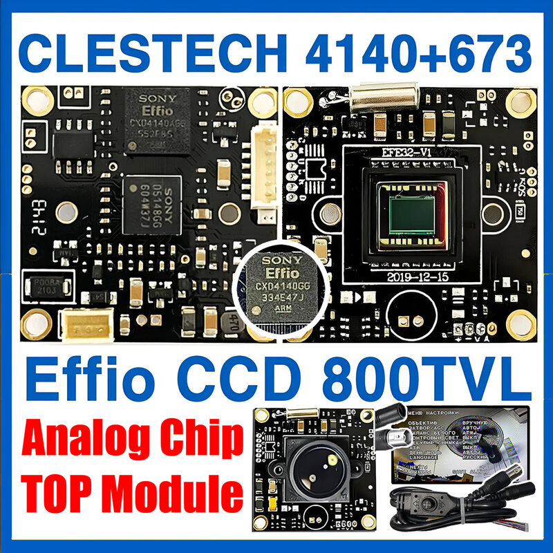 Real SONY Effio 4140 + 673 800TVL HD CCTV CAMERA Circuit Board modulo Chip CCD completo 2.8mm grandangolare 2.8-12mm Focus 25mm fai da te