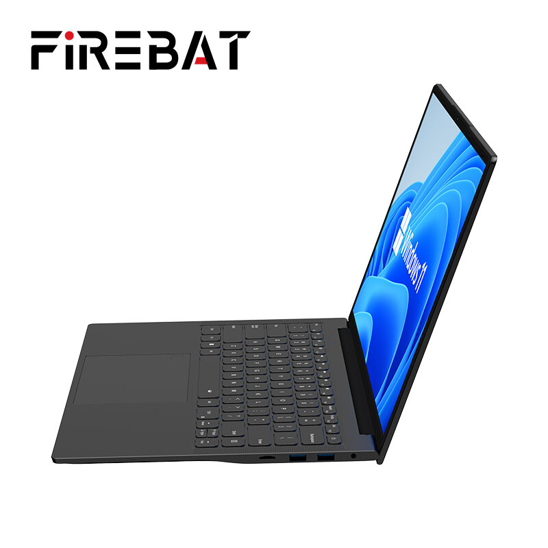 FIREBAT A16 16 pollici 100% sRGB Ultra Slim DDR4 16G RAM 1TB 1920*1200 impronte digitali portatile Intel N100 N5095 Notebook Laptop