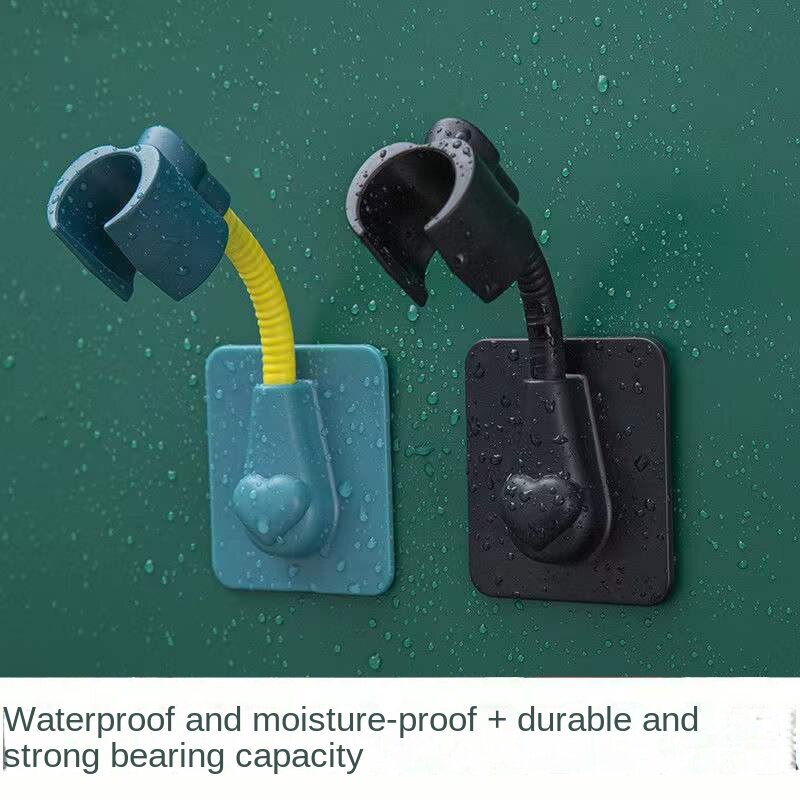 Non punching shower bracket with no marks, rotatable shower nozzle holder, regulator, shower base, shower bracket