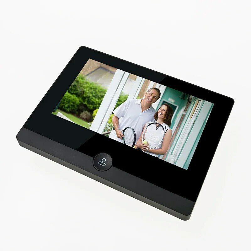 Tuya-Sonnette vidéo avec caméra judas, interphone à distance pour téléphone portable, WiFi, grand angle 4.3 °, sonnette intelligente, 138 pouces, LCD, W1