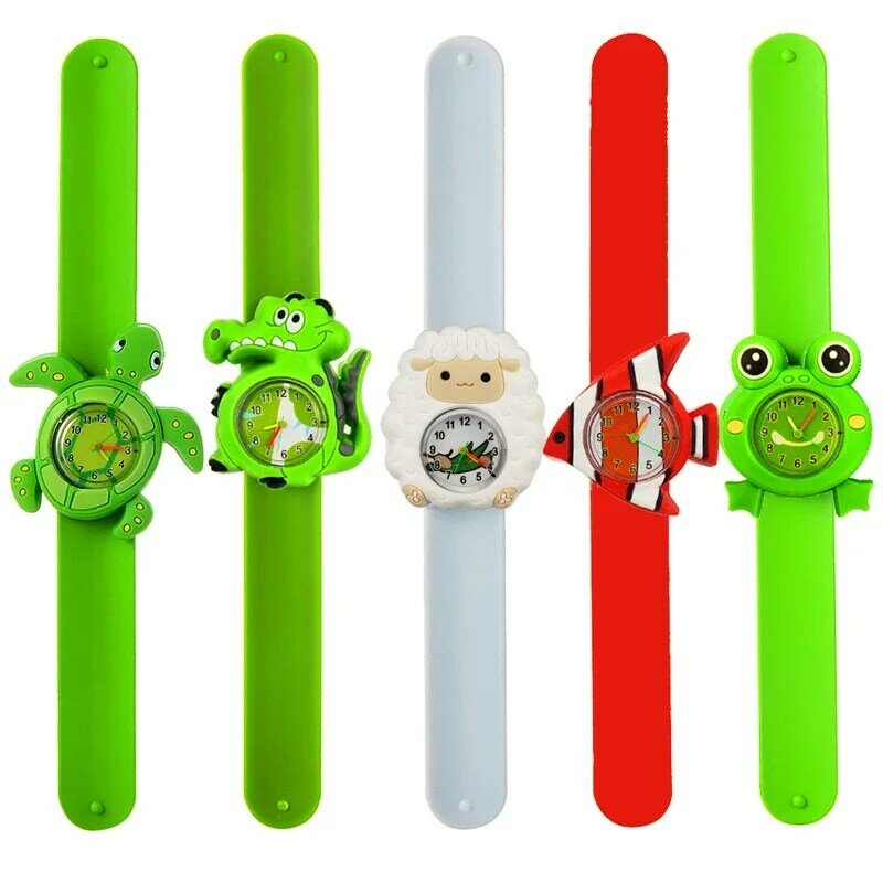 3-15 Years Old Children Watches Study See Time Toy Bracelet Cartoon Animal Kids Watches for Boy Girls Birthday Gift
