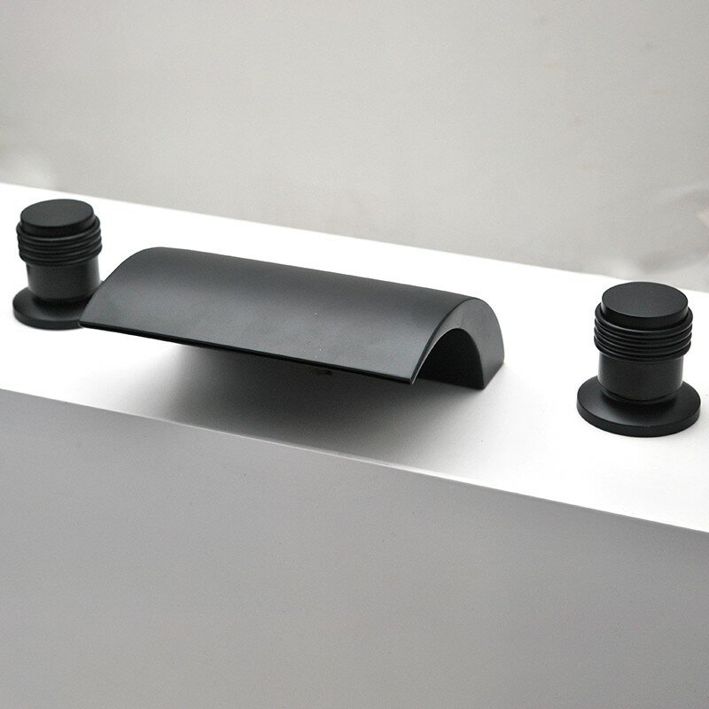 อ่างน้ำวนแบบน้ำตกสำหรับใช้เปลี่ยนหัวก๊อกอ่างอาบน้ำเป็นอ่างอาบน้ำสีทอง/สีดำ/สีโครเมี่ยม