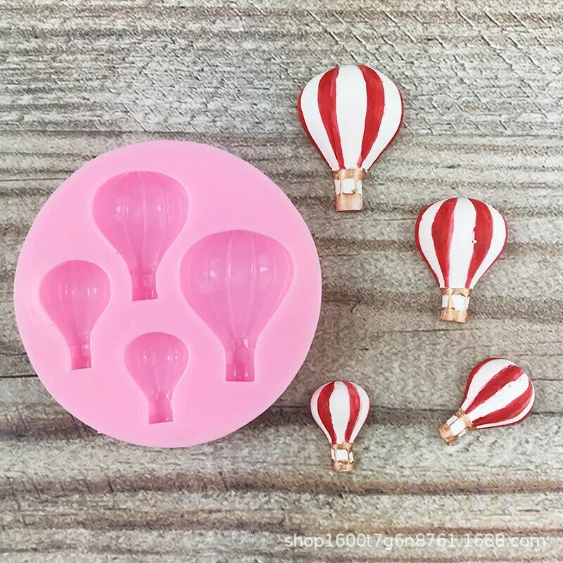 Hot Air Balloon Shape Fondant Cake Silicone Mold Chocolate Cookies Candy Pudding Wedding Cake Decoration Kitchen Baking Tools