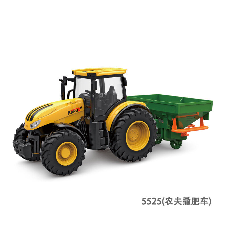 Farmer cosechadora de coches de ingeniería, Tractor de juguete, modelo de vehículo de granja deslizante, coche de juguete para niños, B198
