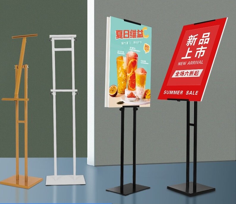 Support de panneau KT vertical, support d'affiche pop, panneau en acrylate, étagère de présentation publicitaire