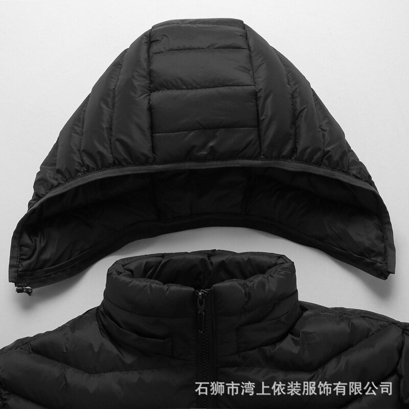 2023 Men's Double-Control Zone 11 Heating Intelligent Heating Cotton-Padded Coat Winter Warm Electric Heating Cotton-Padded Coat
