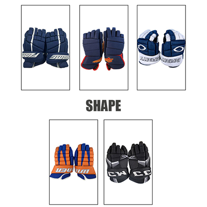 Перчатки для хоккея идеальной посадки, перчатки для хоккея с шайбой, прочное и легкое защитное оборудование для Лакросса, для молодежи, для взрослых, спорта
