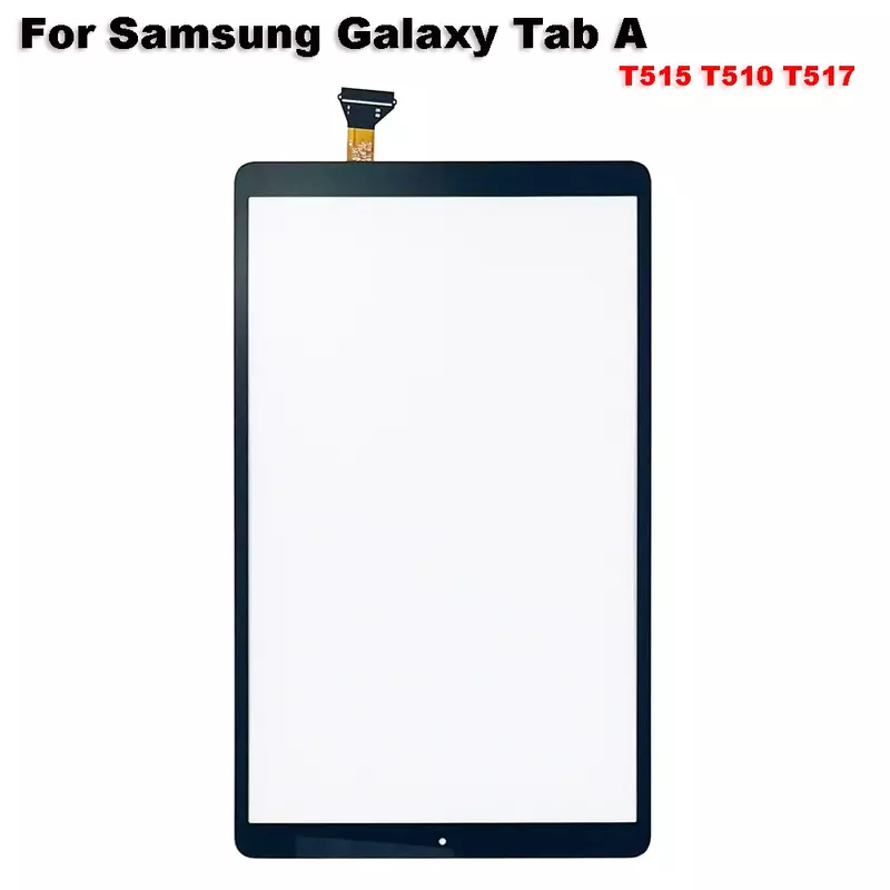 قطع غيار للوحة الزجاجية الأمامية بشاشة تعمل باللمس ، OCA LCD ، ، Samsung Galaxy Tab A ، T510 ، T515 ، T517 ،