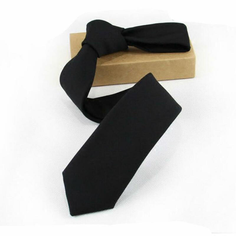 Men Necktie Zipper Lazy Tie Fashion Solid 8 Cm Silk Neck Matt Customizable Tie Mens Wedding Shirt Accessories