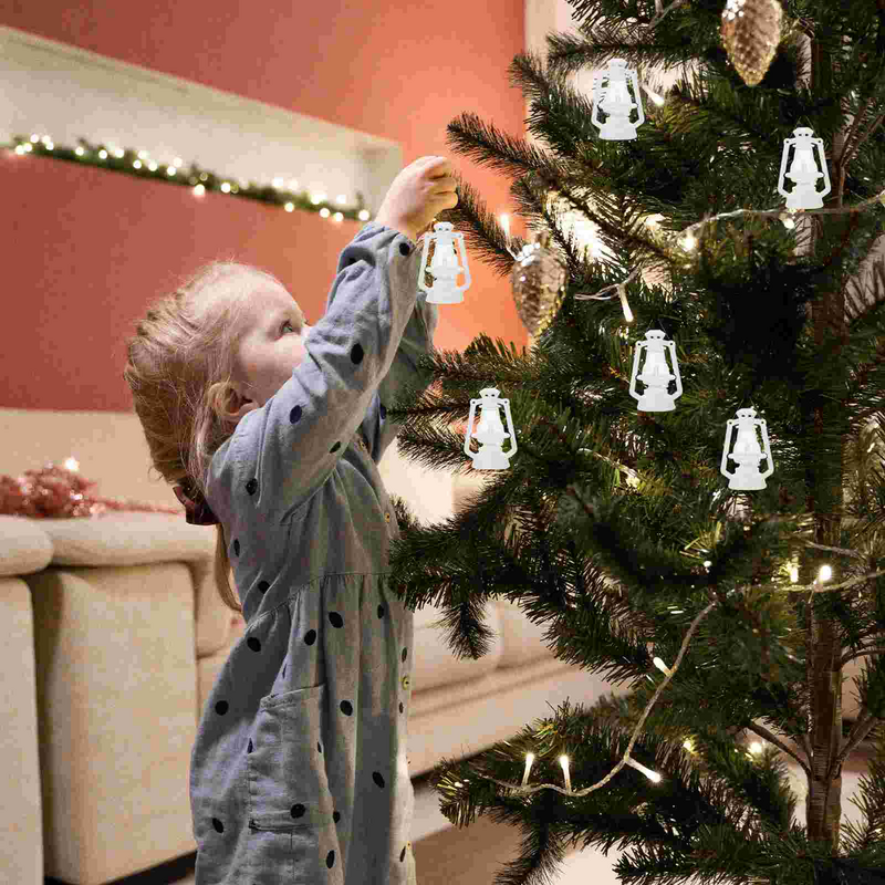 Retro Mini Vintage Dekor Vintage Miniatur Öllampe Weihnachts baum hängen Ornamente Mikro Landschaft Dekoration