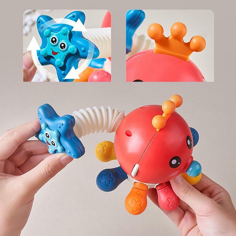 Montessori Speelgoed Voor Baby 'S Sensorische Octopus Pull String Speelgoed Vinger Octopus Speelgoed Sensorische Octopus Speelgoed Leren Educatief Speelgoed En