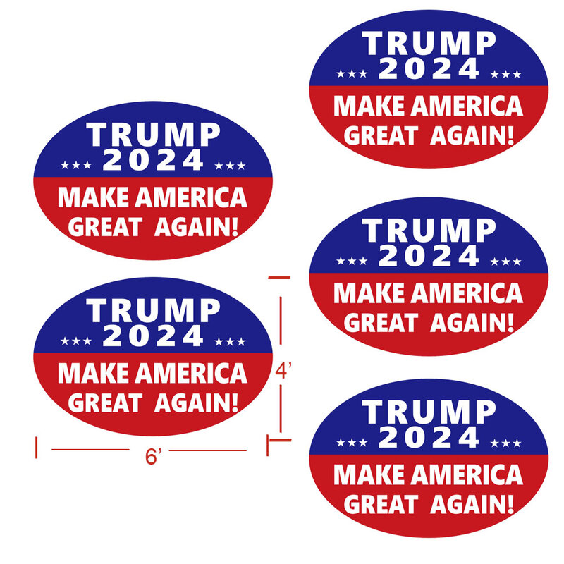 5 упаковок, наклейки на автомобиль с изображением Трампа 2024, наклейки на автомобиль с большими надписями Трампа, сделайте Америку великолепной снова 2024, для использования в бампере/стене/окнах/холодильнике