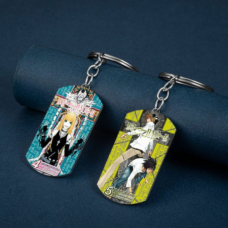 Anime Death Note Yagami Light L · Lawliet Ryuk Cosplay, clé en alliage métallique, porte-clés JOKeychain, pendentif, accessoire, accessoires, cadeau