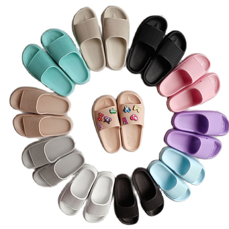 Summer New Children's Cold Slippers Indoor Non-slip and Soft Bottom Comfort Cute Baby Hole Shoes Boys and Girls Home Slippers