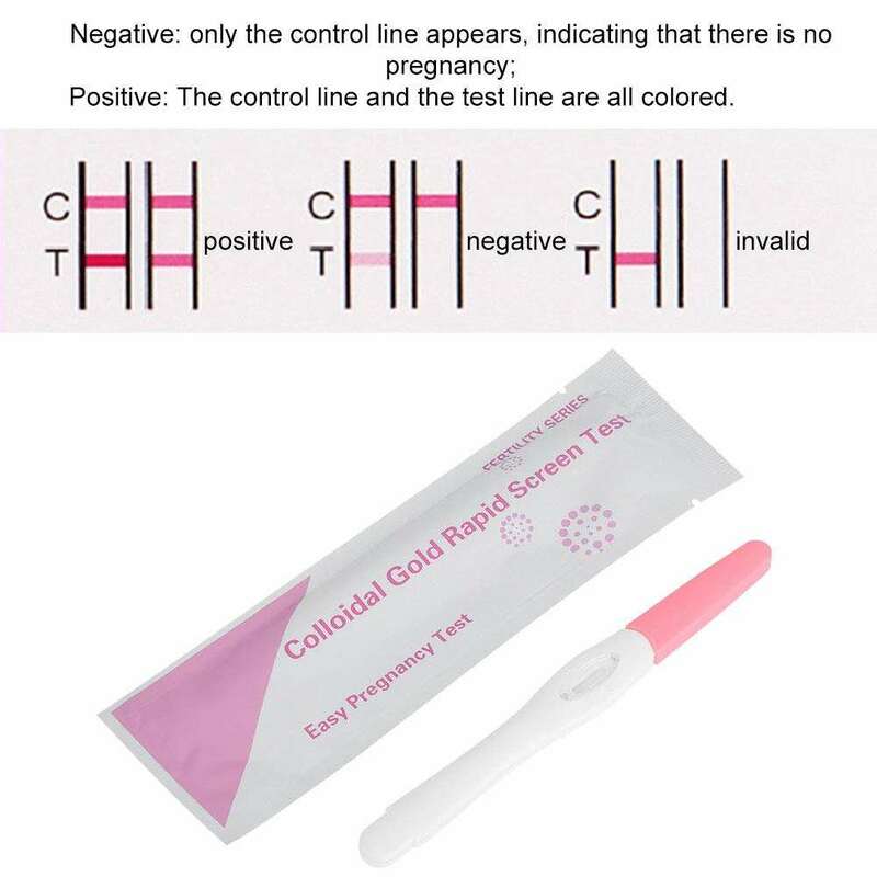 Schwangerschaft-HCG-Teststreifen, individuell verpackter 5-Zähler-Schwangerschaftsstreifen-Stift, Schwangerschaft stestkit zur Früherkennung zu Hause