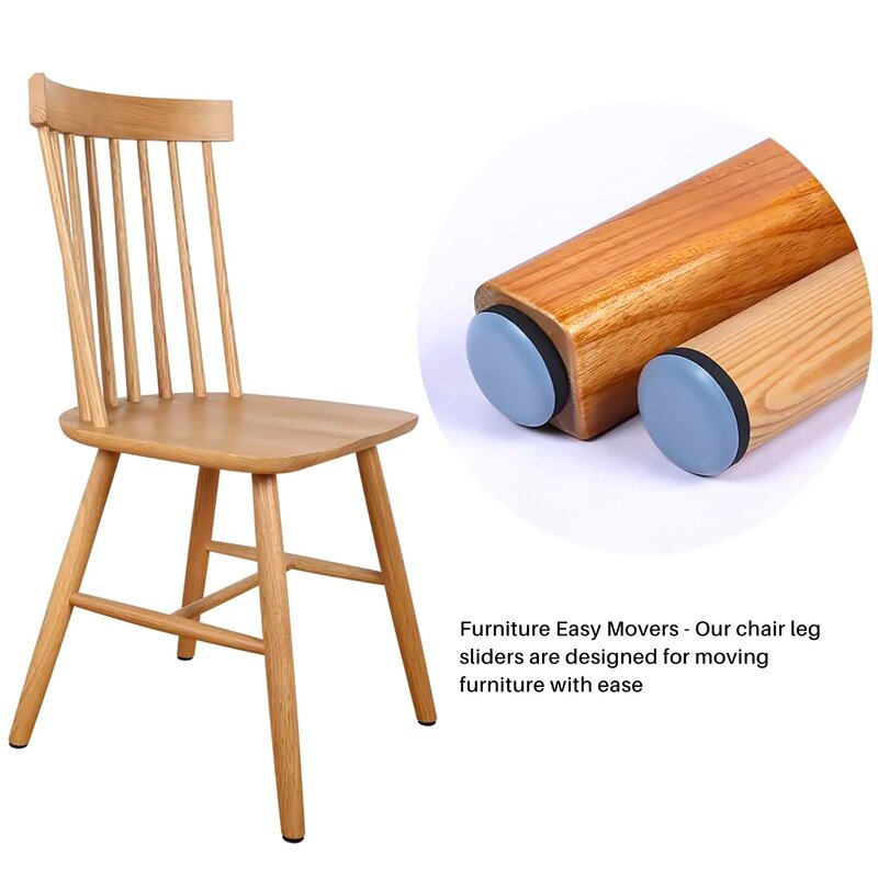 48pcs 25mm Möbel gleitet selbst klebende Stuhl bein ptfe Schieber egler für Möbel Easy Mover (rund)