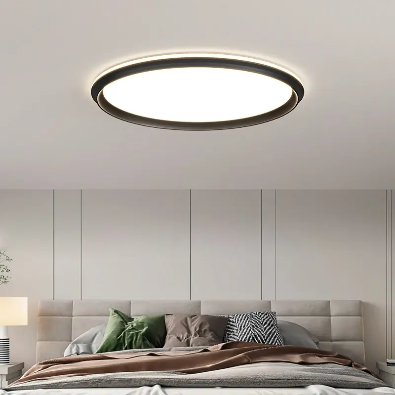 Minimalistyczna nowoczesna okrągła lampa sufitowa Led do salonu sypialnia jadalnia żyrandol sufitowy oświetlenie Home Decor lampa sufitowa