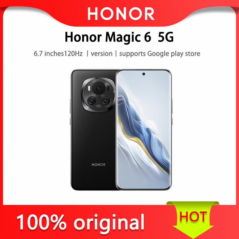 Honor magic 6 5g cn-Version unterstützt Google Play Store Snapdragon 8 mobile Plattform der dritten Generation 6,78 Zoll oled 5450mah 50w