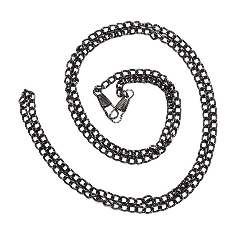Correa de cadena de Metal de 120cm de largo, 1 piezas, repuesto desmontable, extensible para bolsos, asas, accesorios cruzados