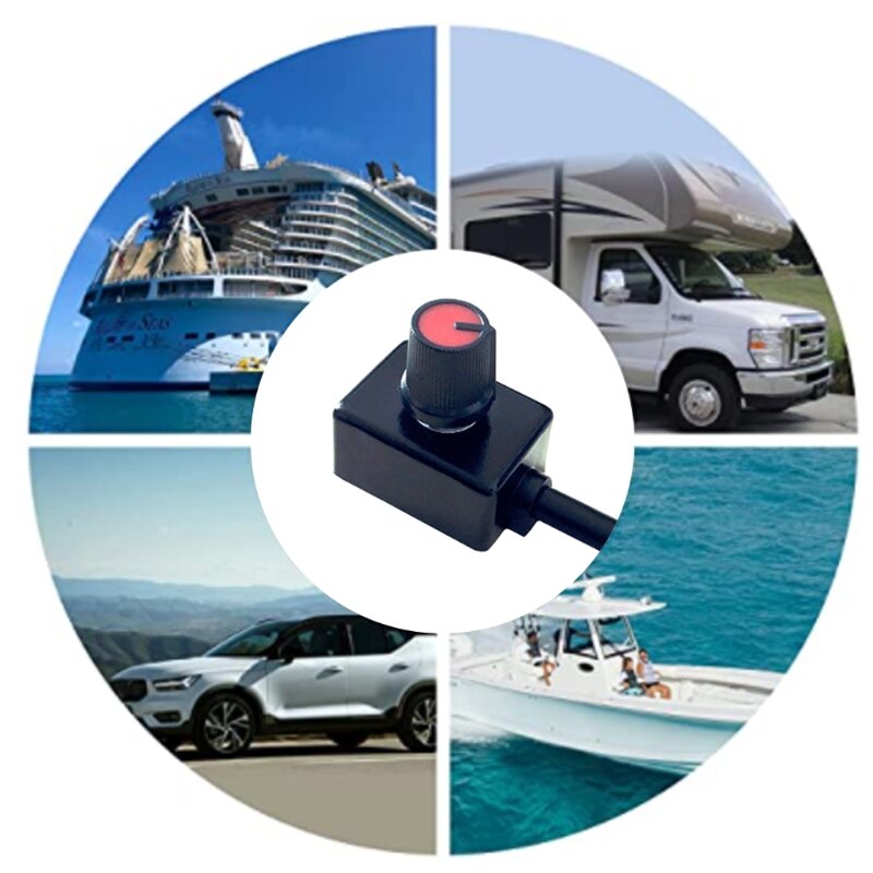 ตัวควบคุมไฟแบบหรี่แสงได้ 0 ~ 10V Dimmer Mini Dimmer Controller Universal RV Yacht Accessories