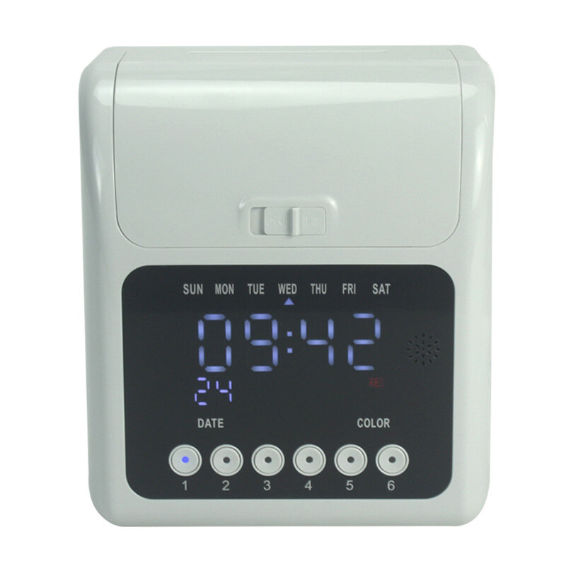 English attendance machine cross-border clock clock paper card clock machine microcomputer card entry and exit sign-in 158L