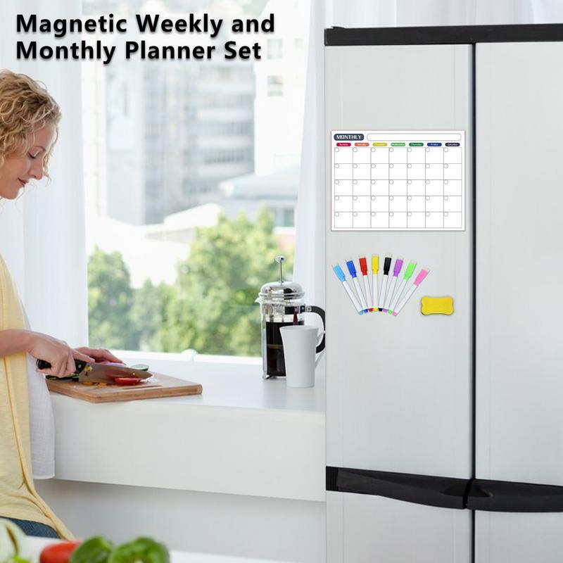 Wochen planer Magnet kühlschrank Wochen planer Board Planungs bretter Kühlschrank zu tun Liste Magnet kalender Board Noteboard Set für