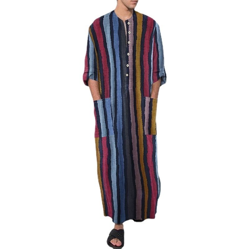 남성용 아랍 긴 가운 사우디 아라비아 주바 토브 카프탄, 중동 이슬람 남성 의류, 이슬람 아랍 아바야 두바이 드레스, MY895