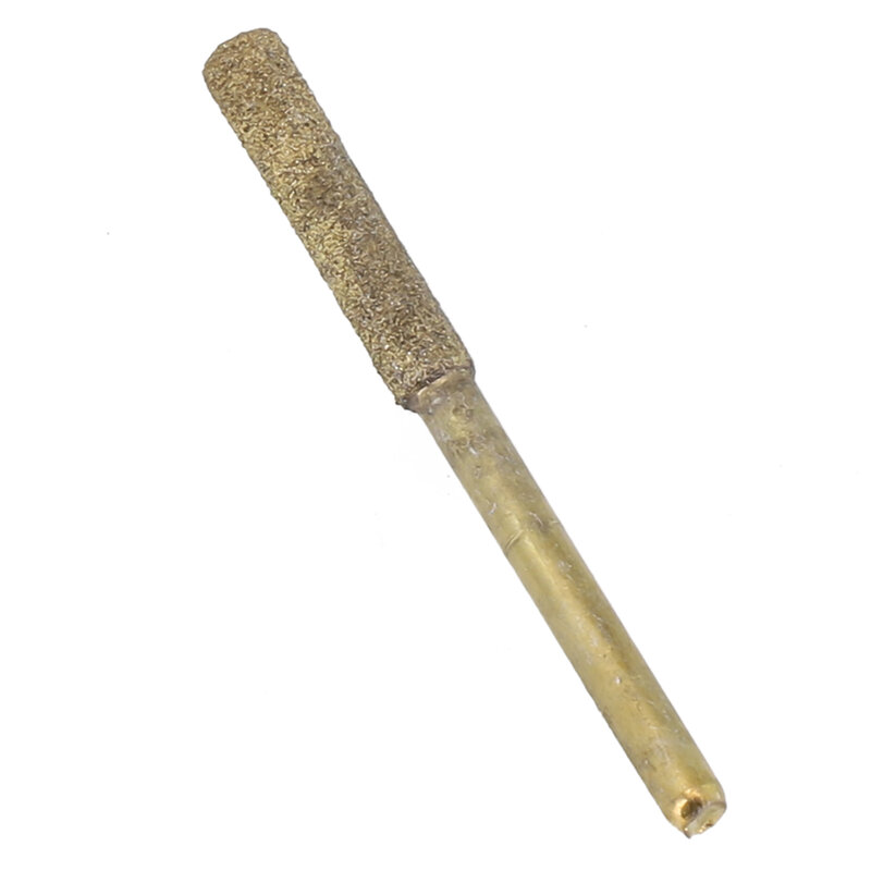 2 buah Burr 4/4.8/5.5mm berlapis berlian, rantai kikir batu untuk gergaji mengasah ukiran Gerinda